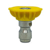 6.0 Yellow Tip 15-Degree Quick Disconnect Spray Nozzle DX251560