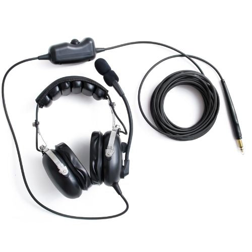 Ground Crew Headset With Cable Hardwired To The Headset GS2