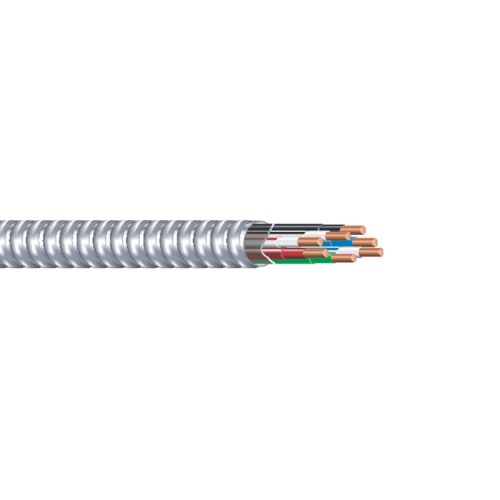 10/4C Neutral per Leg THHN Copper Conductors 1 Ground Aluminum Armor MC Cable