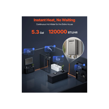 5.3 Gal 120,000 BTU Outdoor Tankless Gas Boiler With Smart Temperature Control JSW38-20L-A