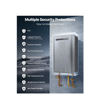 5.3 Gal 120,000 BTU Outdoor Tankless Gas Boiler With Smart Temperature Control JSW38-20L-A