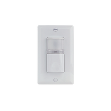 120V White Plastic Vacancy Sensor Switch with Nightlight V1LNW