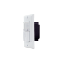 120V White Plastic Vacancy Sensor Switch with Nightlight V1LNW