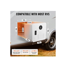 Sistema de agua caliente sin tanque de 55,000 BTU con panel blanco TM-RV03-2