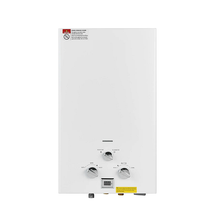 10L Outdoor Propane Water Heater With Portable Tankless Design 68,000 BTU White TMYD-01020120