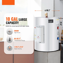 40L Compact 1.6kW Electric Tankless Water Heater for Bathroom And Shower FJI-POR-40S2