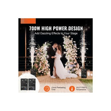 700W Indoor Sparkular Fireworks Machines with LED Display and Adjustable Stand Kit with DMX Controller