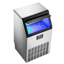 Built-In 100 lbs/24H Commercial Ice Cube Maker with LED Display and Self-Cleaning Function