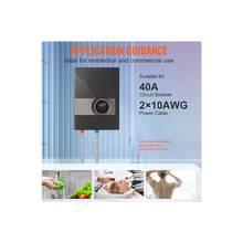 Calentador de agua eléctrico multiusos de 8 kW para cocina y baño con pantalla digital JN08