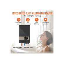 Calentador de agua eléctrico instantáneo sin tanque de 18 kW para ducha y cocina JN18