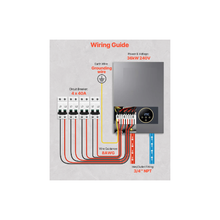 Calentador de agua eléctrico instantáneo inteligente de 36 kW con bloqueo de seguridad para niños JN36