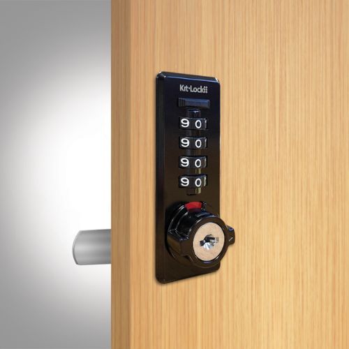 Private Black Mechanical Combination Kit Lock With Key Override