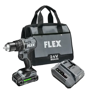 24V FLEX 2-Speed 1/2" Chuck Size 2.5Ah Cordless Hammer Drill Kit FX1231-1A