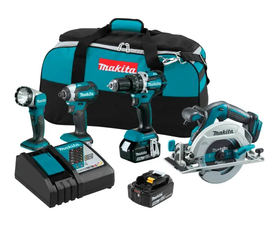 18V Lithium-Ion Cordless 5.0Ah Brushless 5000RPM 4-Tool Combo Kit XT446T