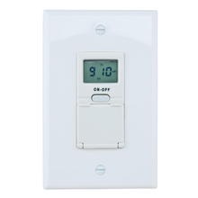 7 Day White In Wall Programmable Digital Timer WE7000W