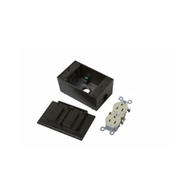 Black Bronze Die Cast Aluminum Weatherproof Outlet Box Kit WPOUTKIT-BR