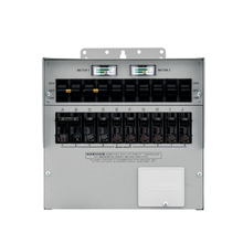 100A 6 Circuit Manual Generator Transfer Panel with Dual Watt Meter XRC1006CR