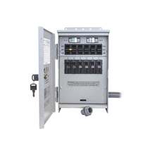 100A 6 Circuit Manual Generator Transfer Panel with Dual Watt Meter XRC1006CR