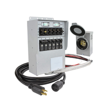100A 6 Circuit Manual Generator Transfer Panel with Dual Watt Meter XRC1006CR
