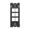 Leviton 6-Port Insert Black RE640-OB6