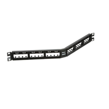 1 RU 24 Port UID Angled Patch Panel UICMPPA24BLY