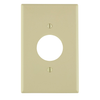 Leviton 1 Gang Single 1.406 Hole Outlet Wallplate Midway Size Ivory PJ7-I