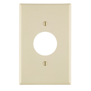 1 Gang Single 1.406 Hole Outlet Wallplate Midway Size Light Almond PJ7-T