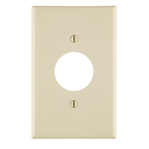 1 Gang Single 1.406 Hole Outlet Wallplate Midway Size Light Almond PJ7-T