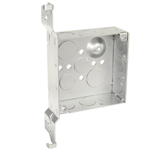 4 Inch Square Bracketed Box 1-1/2 Inch Deep Welded With Conduit Knockouts 52151-WB (pack of 75)