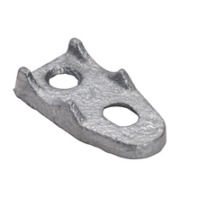 3 Inch EMT And Rigid Clamp Back Hot Dip Galvanized 488HDG (Pack of 10)