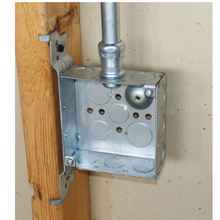 4 Inch Square Bracketed Box 1-1/2 Inch Deep Welded With Conduit Knockouts 52151-WB (pack of 75)