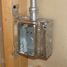 4 Inch Square One Gang Device Ring 1 Inch Raised Stainless Steel 52C15-SS (pack of 25)