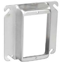 4 Inch Square One Gang Device Ring 1/4 Inch Raised Stainless Steel 52C62-SS (pack of 50)