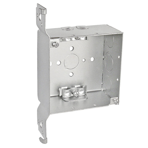 4 Inch Square Junction Box 2-1/8 Inch Deep Non Metallic Connection Wood Spike Vertical Bracket 52171-WBR (pack of 30)