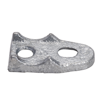 3 Inch EMT And Rigid Clamp Back Hot Dip Galvanized 488HDG (Pack of 10)