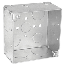 4 Inch Square Box 2-1/8 Inch Deep Welded With Conduit Knockouts 52171-1 (pack of 75)