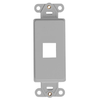 Leviton 1 Port Quickport Decora Insert Gray 41641-GY