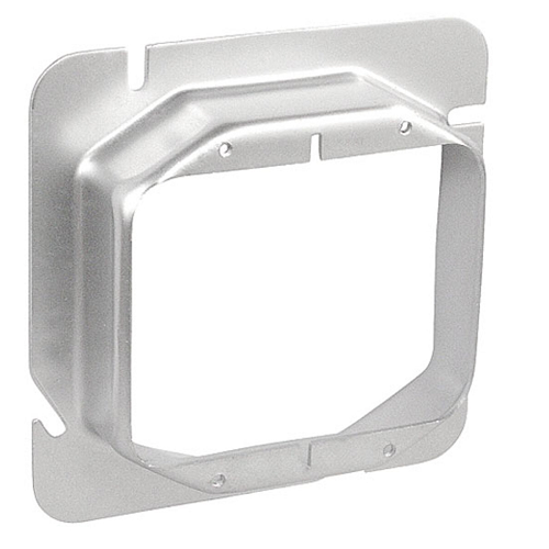 6 Inch Square Two Gang Device Ring 1 Inch Raised 62-1 (Pack of 50)