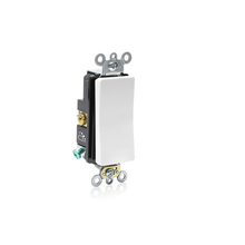 Leviton 20A 120/277V Decora Plus Rocker Switch White A5621-2W