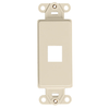 Leviton 1 Port Quickport Decora Insert Ivory 41641-I
