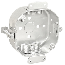 4 Inch Octagon Old Work Cut In Box 1-1/2 Inch Deep Non Metallic Clamps 54151-OWR (Pack of 50)