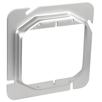 6 Inch Square Two Gang Device Ring 1/2 Inch Raised 62-1/2 (Pack of 50)