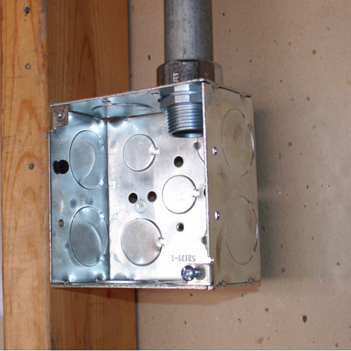 4 Inch Square Box 2-1/8 Inch Deep Welded With Conduit Knockouts 52171-