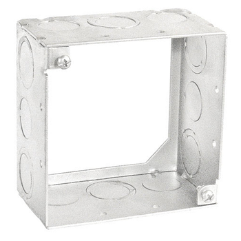 4 Inch Square Extension Ring Welded 2-1/8 Inch Deep With Knockouts 53171-S (Pack of 50)