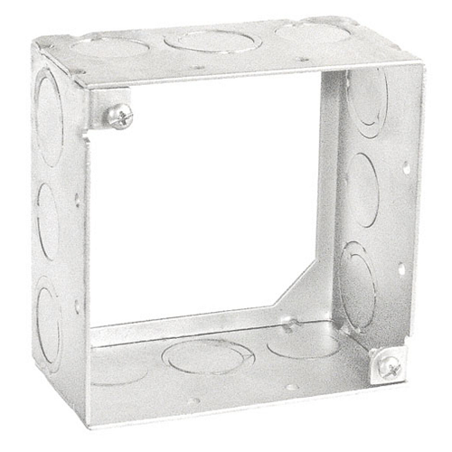 4 Inch Square Extension Ring Welded 2-1/8 Inch Deep With Knockouts 53171-S (Pack of 50)