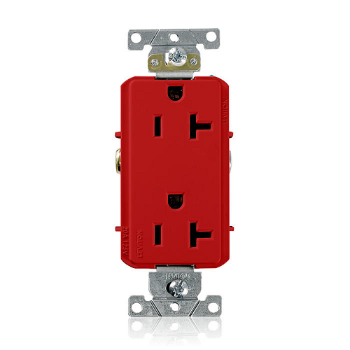 20A 125V Decora Plus Duplex Receptacle Outlet Red 16352R