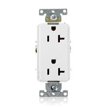 Leviton 20A 125V Decora Plus Duplex Receptacle Outlet White 16352-W