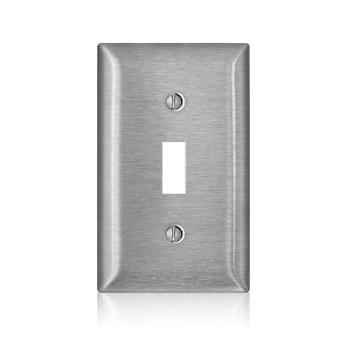 1 Gang Toggle Switch Wallplate C Series Stainless Steel SS1-40