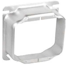 4 Inch Square Two Gang Device Ring 1/4 Inch Raised Stainless Steel 52C20-SS (pack of 50)