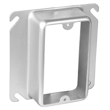 4 Square Device Ring 1 Gang 1-1/4 Inch Raised Stainless Steel 52C16-SS (pack of 25)